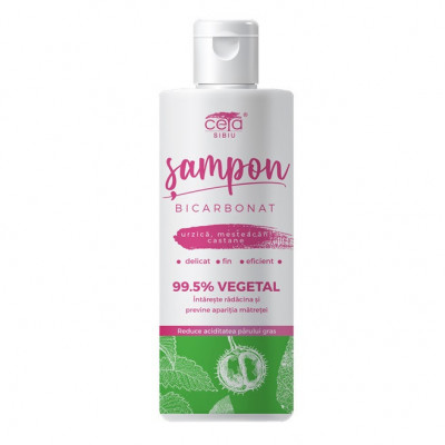 SAMPON 99.5% VEGETAL (bicarbonat,urzica,mesteacan,castane) 200ml CETA foto