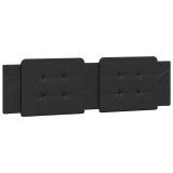 Perna pentru tablie pat, Zadar, negru, 180 cm, piele artificiala, DKD Home Decor