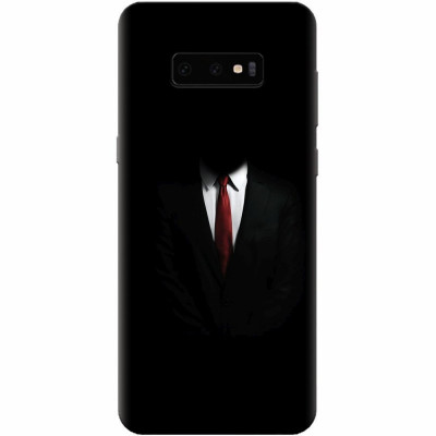 Husa silicon pentru Samsung Galaxy S10 Lite, Mystery Man In Suit foto
