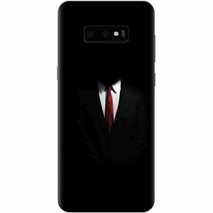 Husa silicon pentru Samsung Galaxy S10 Lite, Mystery Man In Suit