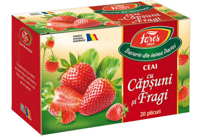 Ceai Aromfruct Capsuni si Fragi Fares 20dz foto