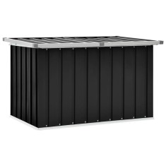 vidaXL Ladă de depozitare pentru grădină, antracit, 109 x 67 x 65 cm 46259