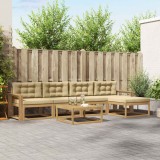 vidaXL Set de canapele de exterior 6 pcs Alb și Bej 79 x 79 x 37 cm 3386347