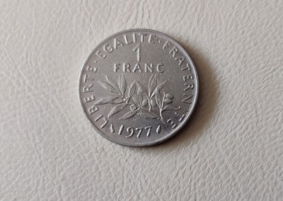 Franța - 1 franc (1977) monedă s364 foto