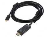 Adaptor HDMI 2.0 la USB C, 2m, Negru