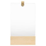 Cumpara ieftin Oglinda de perete, 23x39,5 cm, lemn masiv de pin