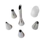 Cumpara ieftin Set 7 Duiuri Inox Ornat Prajituri, Torturi + Pos Silicon, Adaptor - Varfuri Ascutite, Diverse Modele