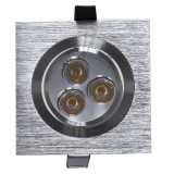 Spot LED incastrat MT 116 70319, 3W, lumina neutra, orientabil, aluminiu