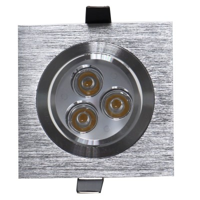 Spot LED incastrat MT 116 70319, 3W, lumina neutra, orientabil, aluminiu foto