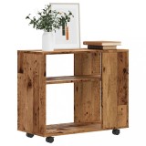 vidaXL Masă laterală, lemn vechi, 70x35x55 cm, lemn compozit