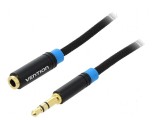 Cablu Jack 3,5mm 3pin 1,5m negru, Vention