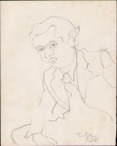 A1670 Schiță de Dimitrie &bdquo;Puiu&rdquo; Eitel, 1936, semnată