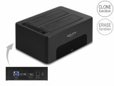 Dual docking station 2 x SATA HDD/SSD Functie de clona/Erase, Delock 64187