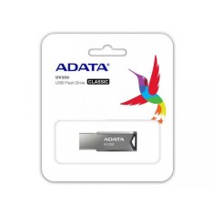 MEMORIE USB 2.0 ADATA 16 GB, clasica, carcasa aluminiu, argintiu, &quot;AUV250-16G-RBK&quot; (timbru verde 0.03 lei)