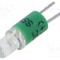 Lampă LED verde 28V EAO seria 19 cu 1 diodă