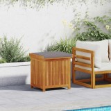 vidaXL Cutie de perne de exterior 60x50x61 cm din lemn masiv de salc&acirc;m