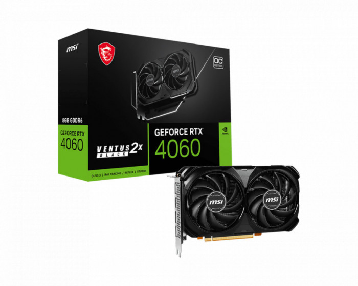 GeForce RTX 4060 VENTUS 2X BLACK 8 GB OC