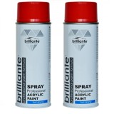 Cumpara ieftin Pachet 2 x Vopsea Spray Brilliante Rosu Trafic RAL 3020 400 ml