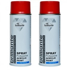 Pachet 2 x Vopsea Spray Brilliante Rosu Trafic RAL 3020 400 ml