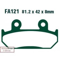 Klocki Ham. Moto. Honda Xrv 750 Africa Twin (90-93)/ Cbr 600 (87-90) 277463 EBCFA121HH