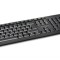 KIT wireless Kensington, &quot;Profit Low-Profile&quot;, tastatura wireless 104 taste + mouse wireless 1200dpi, 3 butoane, rotita scroll, negru, &quot;K75230UK&quot; (tim