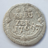 Germania Episcopia Fulda 1 kreuzer 1769 argint Henric Vlll din Bibra RaR, Europa