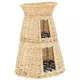 Cumpara ieftin Set cosuri pisici cu perne 3 piese 47x34x60 cm rachita naturala