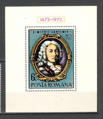 Romania.1973 300 ani nastere Principele D.Cantemir-Bl. YR.550 foto