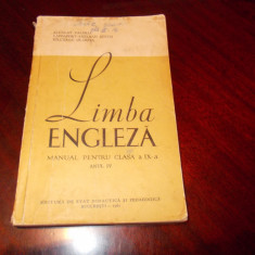 Lb. engleza - manual pentru cls.IX - 1961 Alcaly, Rappaport,Vilceanu