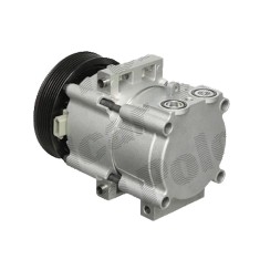 Compresor aer conditionat Ford Transit, 2000-2006, motorizare 2.4 Di/2.4 TD/2.4 TDE/2.4 TDDi, diesel, rola curea 129 mm, 7 caneluri, Visteon tip: FS1