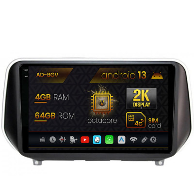 Navigatie Hyundai Santa Fe (2018-Prezent), Android 13, V-Octacore 4GB RAM + 64GB ROM, 9.5 Inch - AD-BGV9004+AD-BGRKIT223 foto