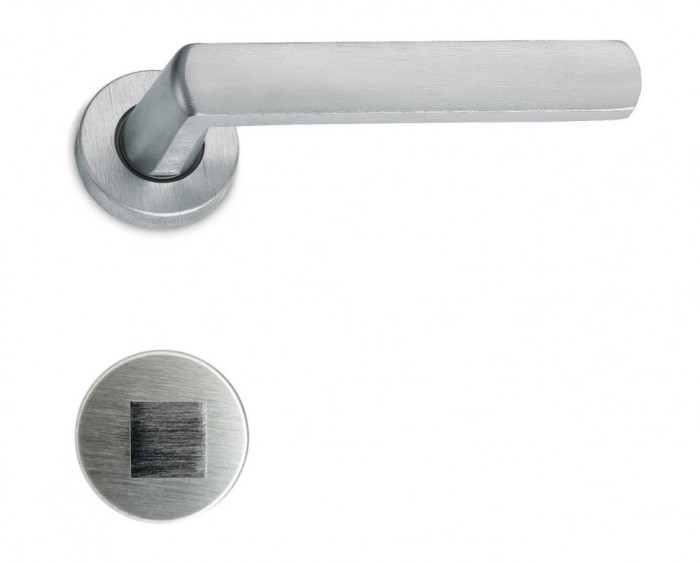 M&acirc;ner pentru uși de interior - M1070 - crom satin cu rozetă WC