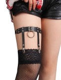Jartiera Eross Stud Punk M Negru