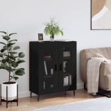 vidaXL Servantă, negru, 69,5x34x90 cm, lemn compozit