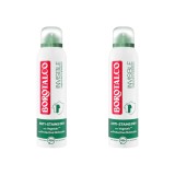 Set 2x Deodorant spray Borotalco Invisible Parfum Original Green, 150 ml