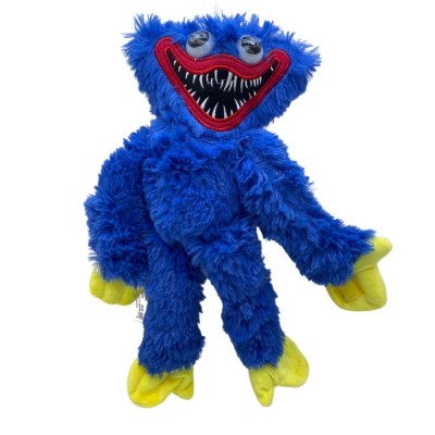 Jucarie de plus Huggy Wuggy albastru muzical 32cm foto