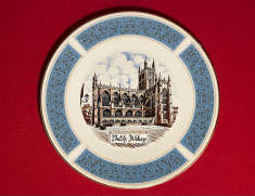 FARFURIE DIN PORTELAN ENGLEZESC RELI WASHBOURNE LONDON- BATH ABBEY D27,5cm foto