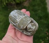 SCARABEU, ARTĂ ARTIZANALĂ EGIPTEANĂ DIN PIATRA SOAPSTONE