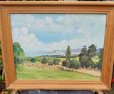 Pictura semnata peisaj 41/54 cm, Peisaje, Ulei, Realism