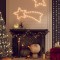 vidaXL Figurină cometă de Crăciun, 48 LED-uri, alb cald, 65x28 cm 343287
