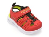 Cumpara ieftin Pantofi sport SKECHERS rosii, SOLA GLOW SANDAL, din piele ecologica