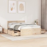 Cumpara ieftin Cadru de pat fără saltea, 120x200 cm, lemn masiv pin