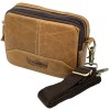 Borseta din Piele Naturala pentru Barbati: Prindere la Curea si Bareta Umăr Detasabila, 18x14x6 cm