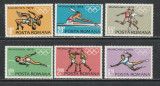 Romania 1972 - #787 Preolimpiada Munchen 6v MNH, Nestampilat