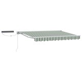 vidaXL Cort electric retractabil Verde și alb 3 x 2 m 3421730
