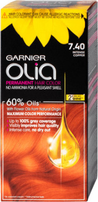Garnier Olia Vopsea de păr permanentă fără amoniac 7.40 arămiu, 1 buc foto