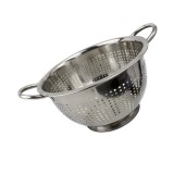 Strecurator cu gauri mici, Inox, 24 cm, cu maner, fructe