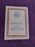 Legitimatie PURTATOR AL Insignei,,PRIETEN AL CARTII,,1962-Nicolae Balcescu Brail