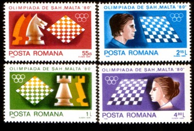 1980 - Olimpiada de Sah, serie neuzata foto