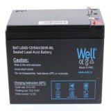 Acumulator plumb acid Well BAT-LEAD-12V9AH-WL, 12V, 9000 mAh